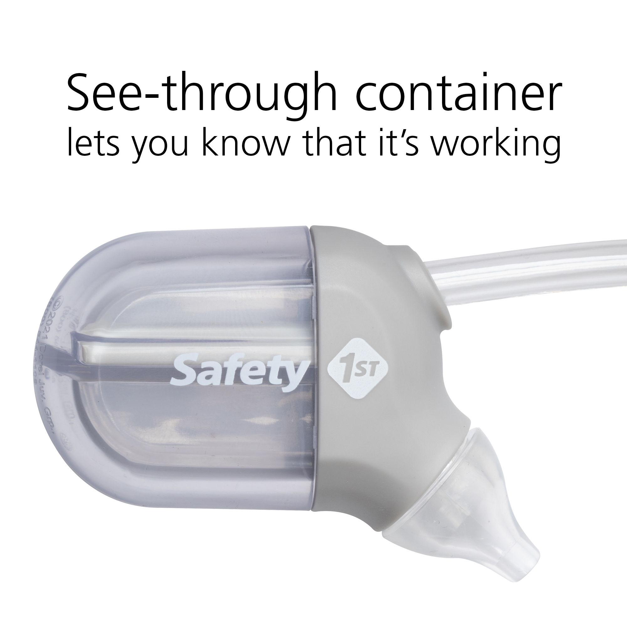 See-through container lets you know that it's working