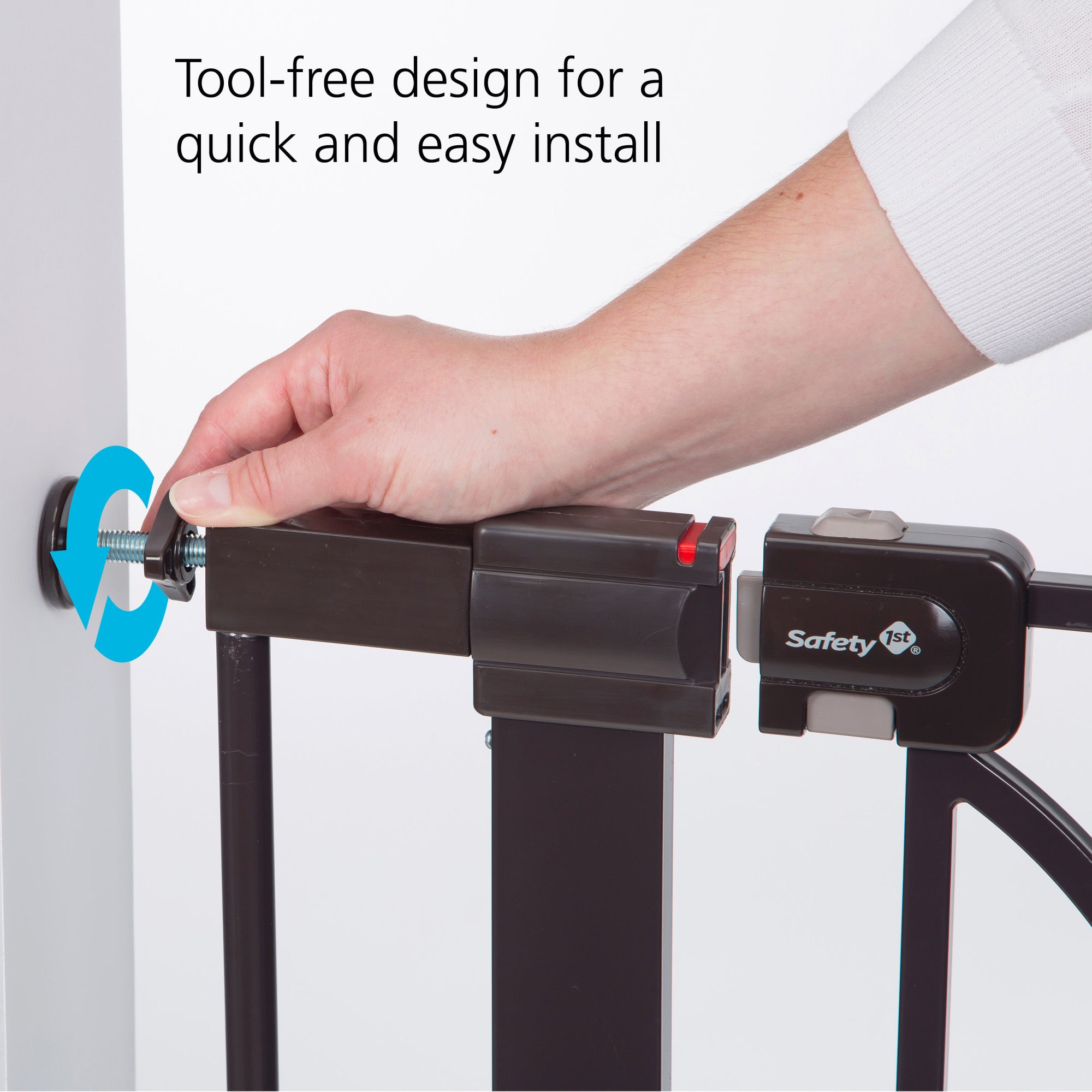 Tool-free design for a quick and easy install