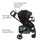 Grow and Go™ Flex 8-in-1 Travel System - peek-a-boo window, two large cup holders, and extra large storage basket