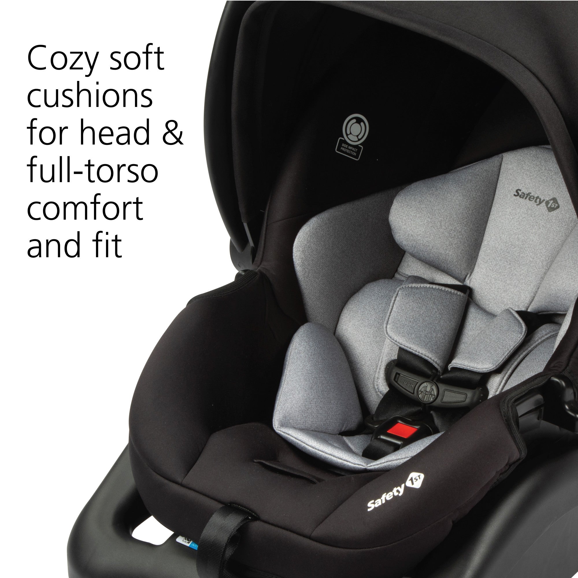 Grow and Go™ Flex 8-in-1 Travel System - cozy soft cushions for head and full-torso comfort and fit