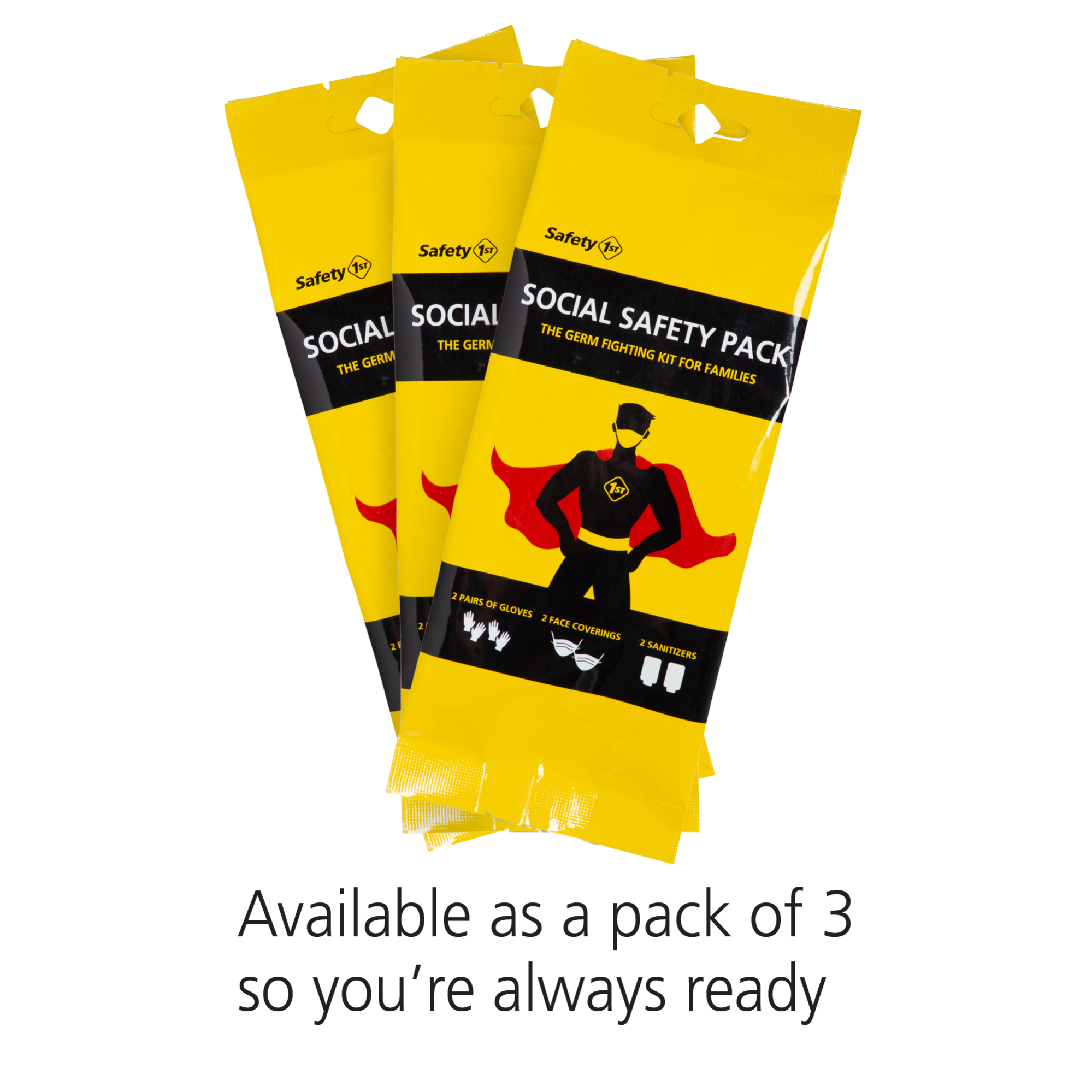 Available as a pack of 3 so you're always ready