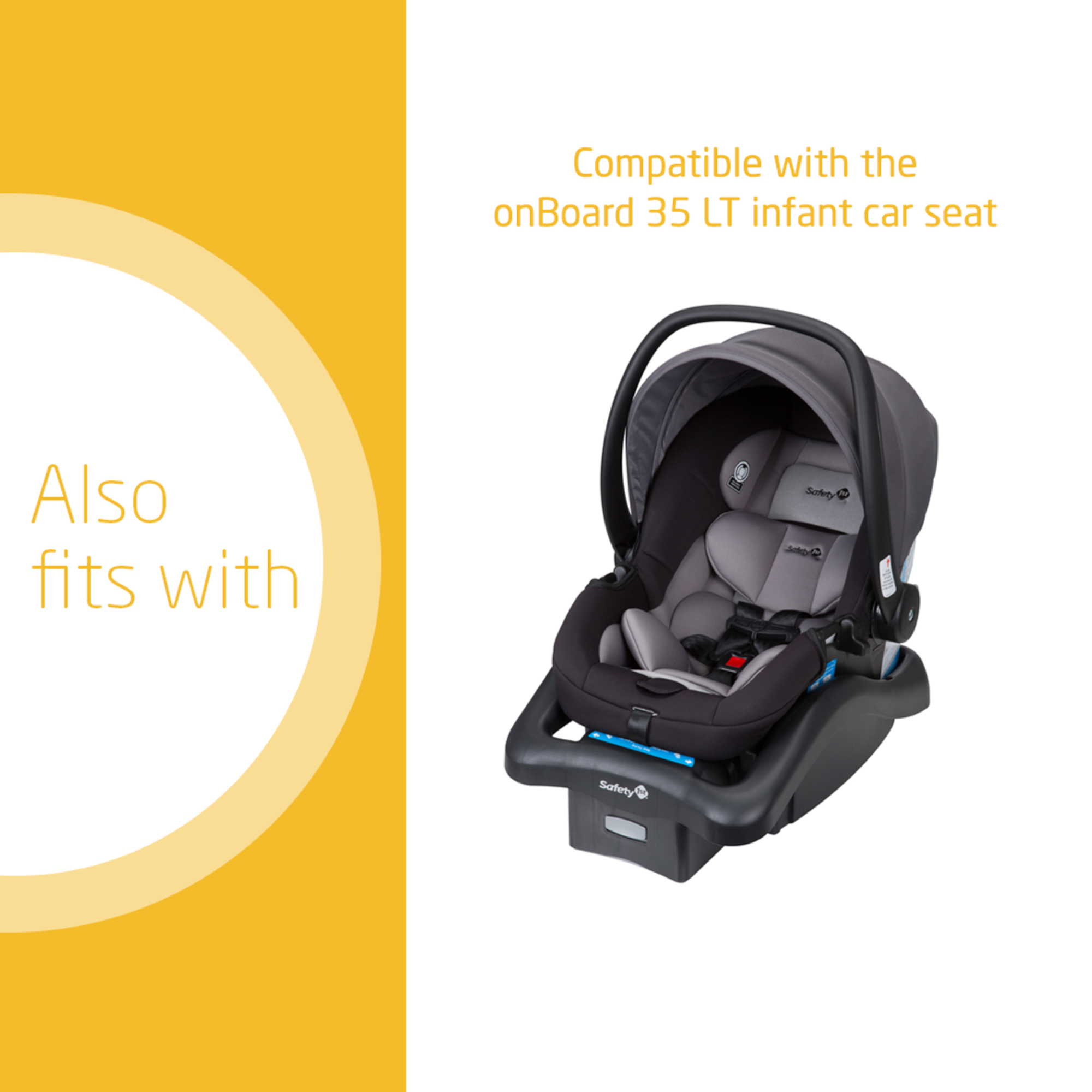 Also fits with: Compatible with the onBoard 35 LT infant car seat