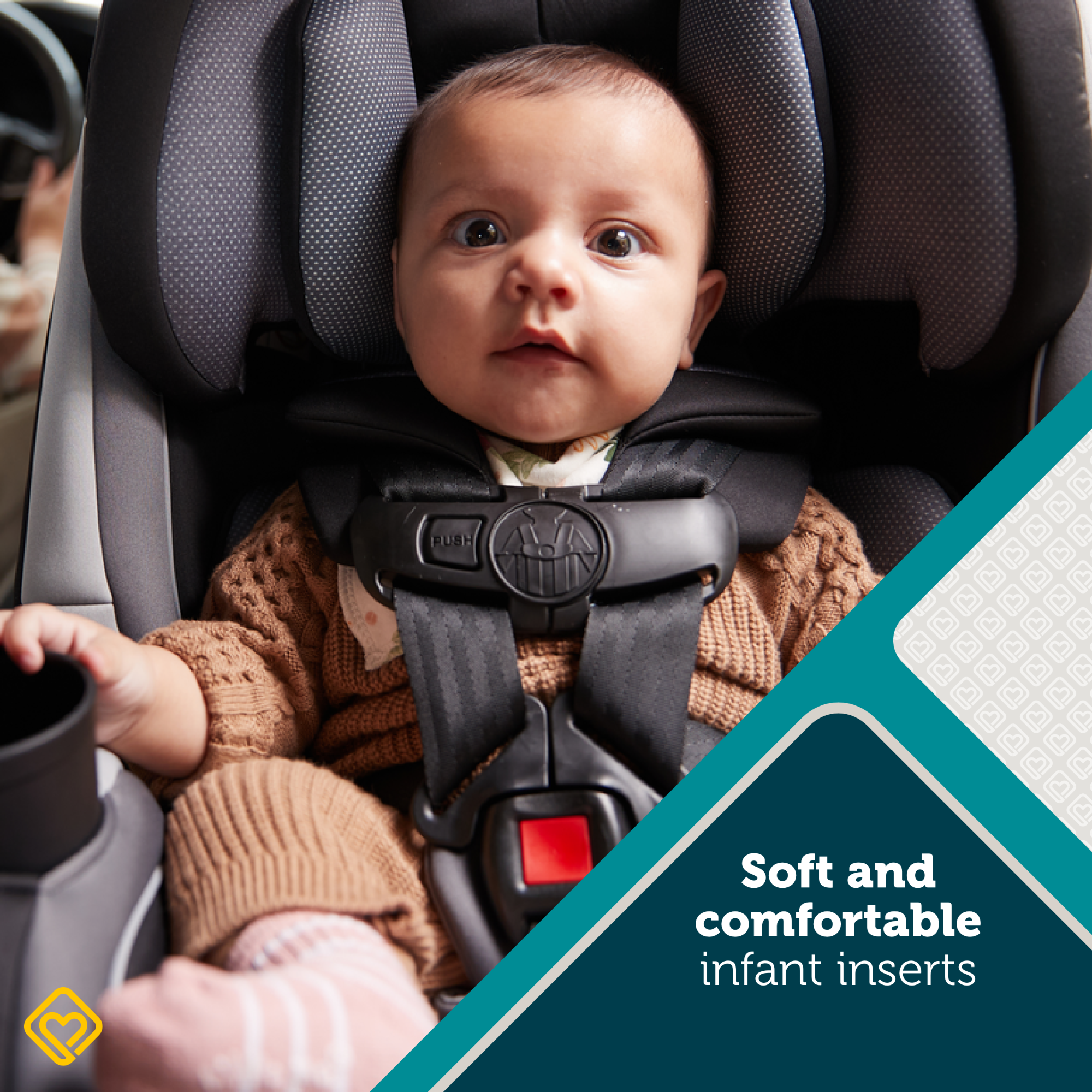 TriMate™ All-in-One Convertible Car Seat - machine-washable and dryer-safe seat pad