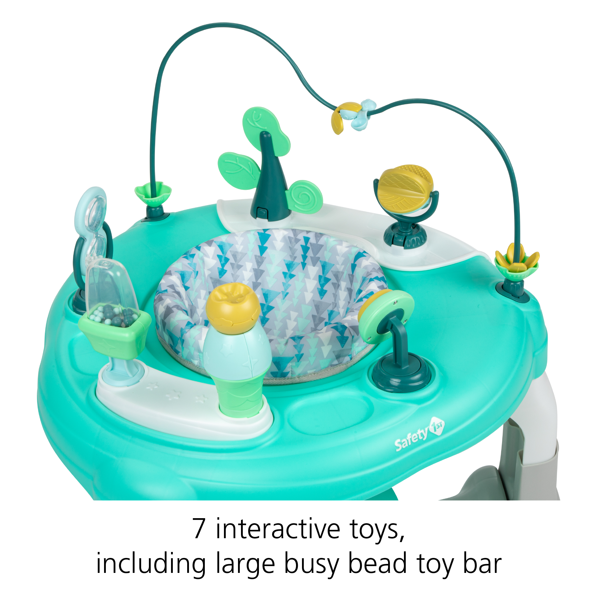 7 interactive toys, including large busy bead toy bar