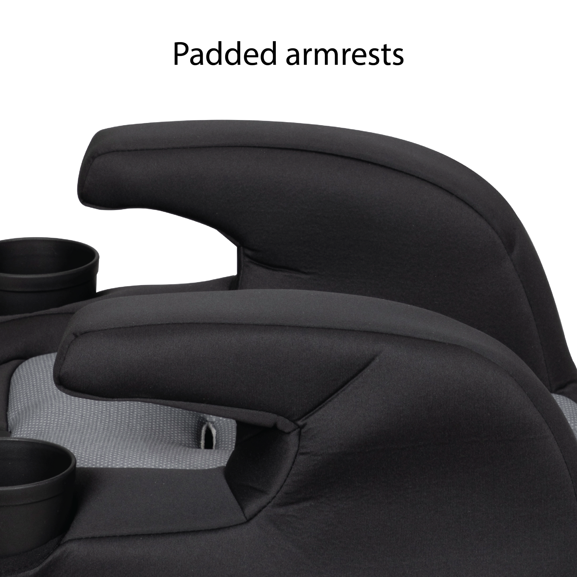 Boost-and-Go All-in-One Harness Booster Car Seat - 2 removable, dishwasher-safe cup holders