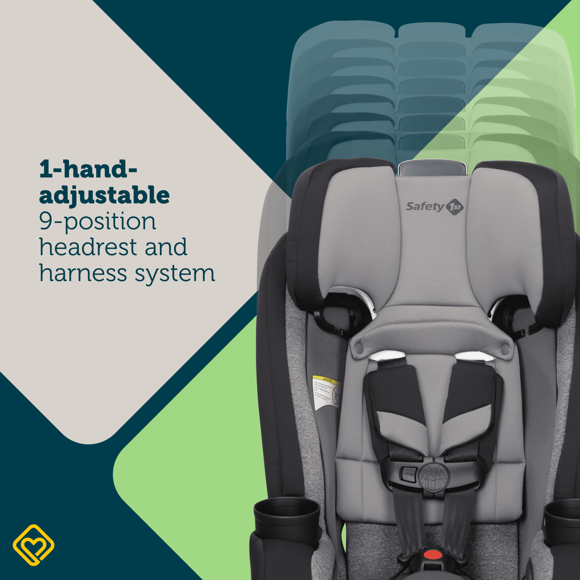 TriMate™ All-in-One Convertible Car Seat - soft and comfortable infant inserts