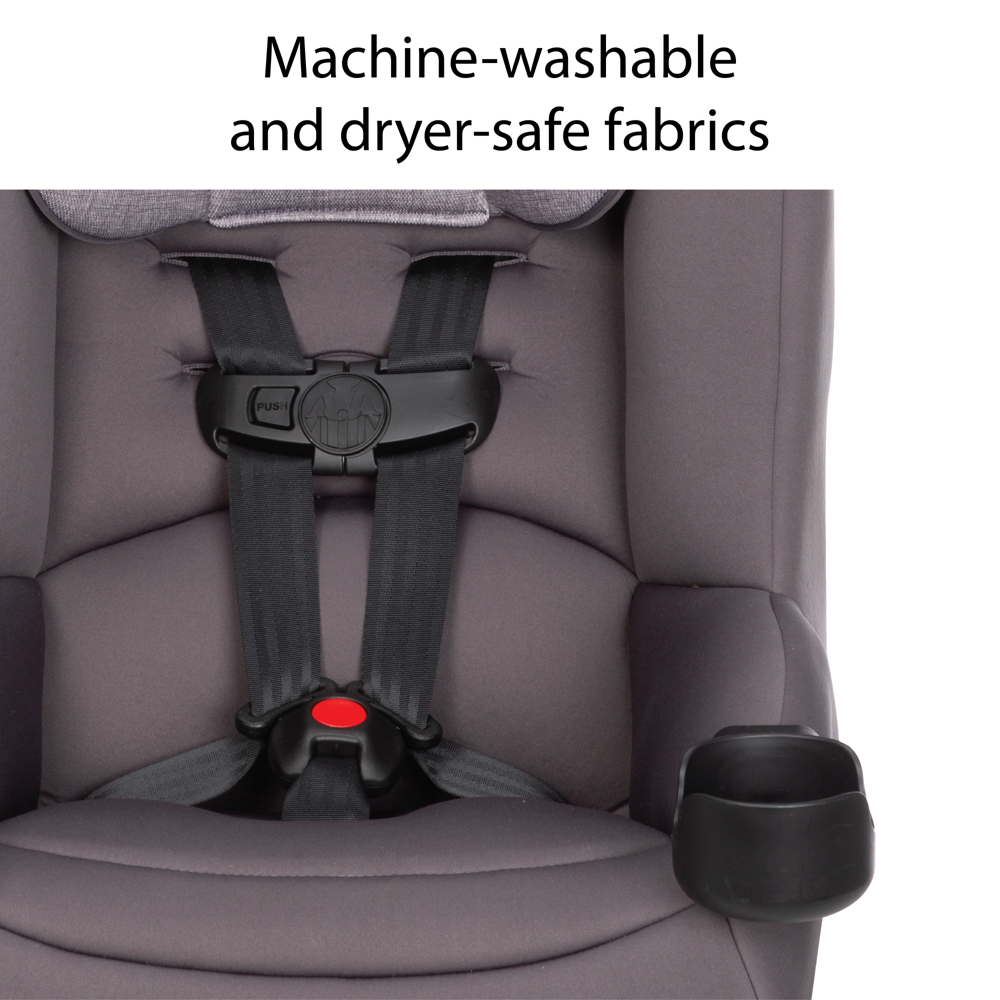 Jive 2-in-1 Convertible Car Seat - machine-washable and dryer-safe fabrics