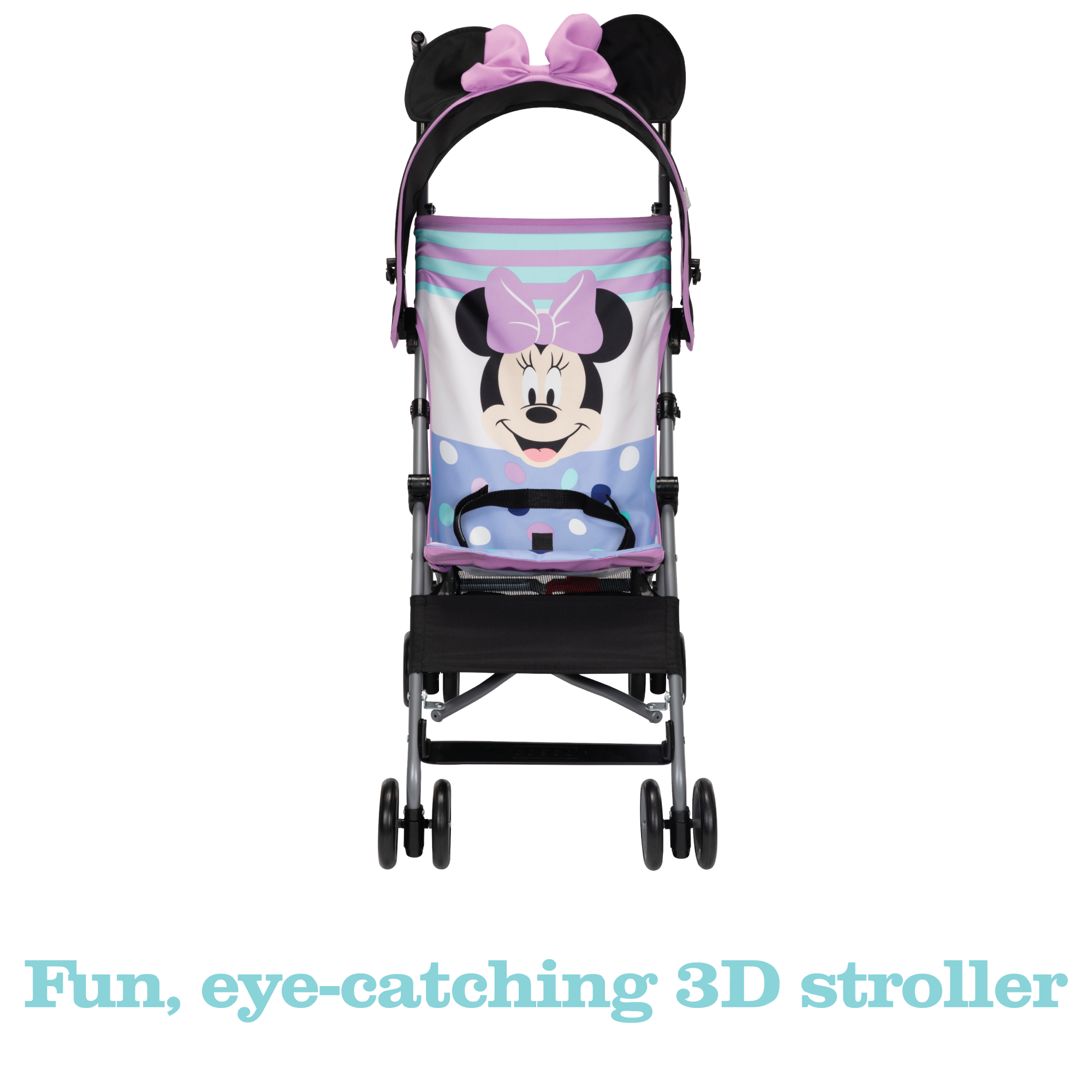 Disney Baby Character Umbrella Stroller - secure 3-point harness