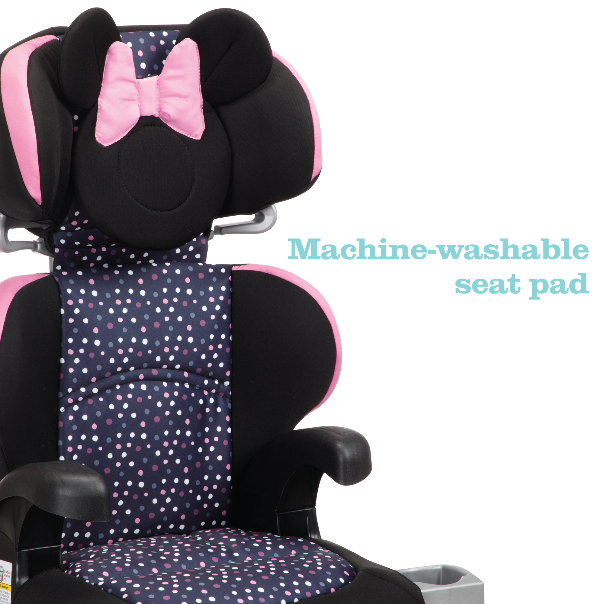 Disney Baby Pronto!™ Belt-Positioning Booster Car Seat - Minnie Dot Party - 2-in-1: belt-positioning booster easily converts to a backless booster