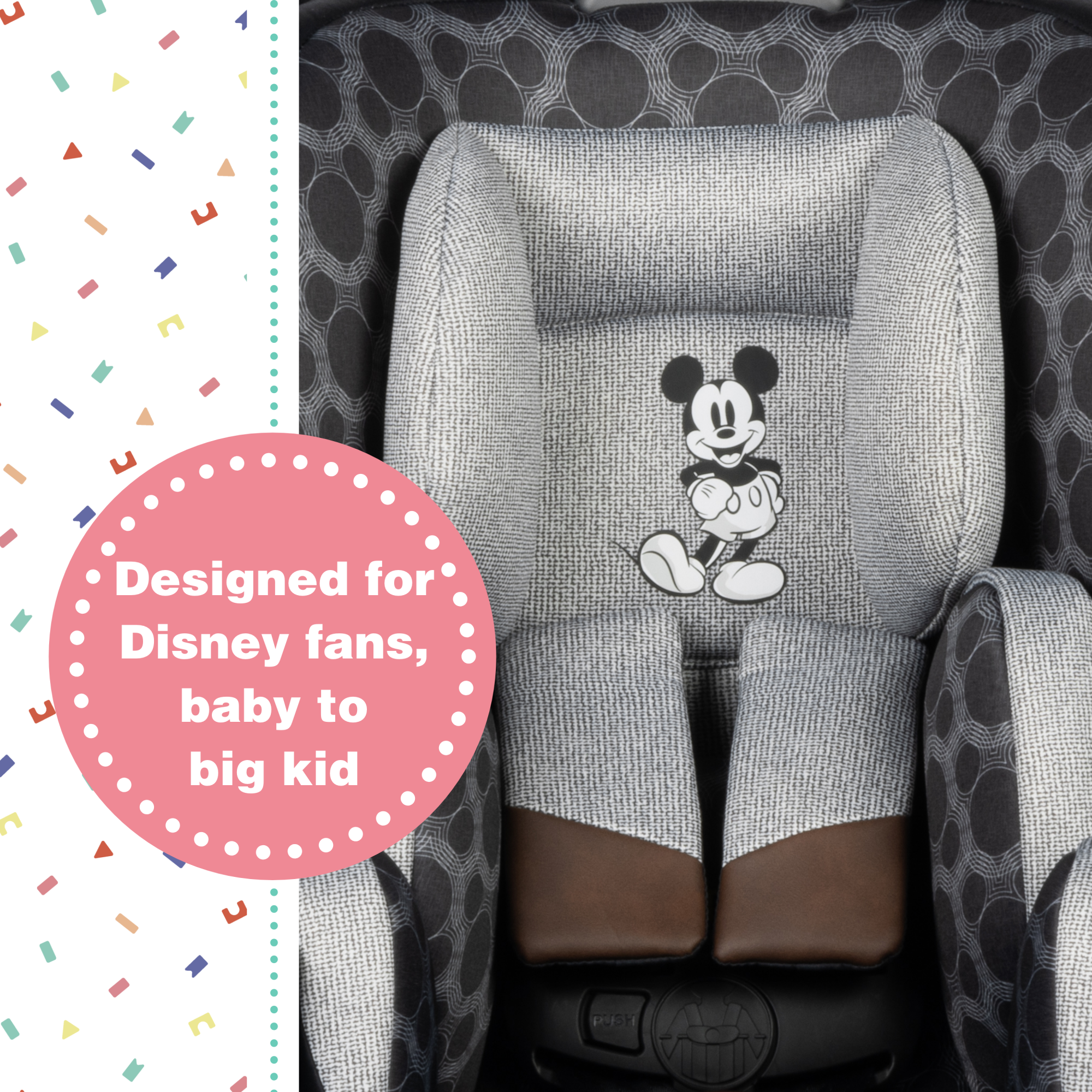 Disney Baby Turn and Go 360 Rotating All-in-One Convertible Car Seat - SafetySwivel 360 provides 360 degree seat rotation, which makes getting kids in and out of the car easier than ever