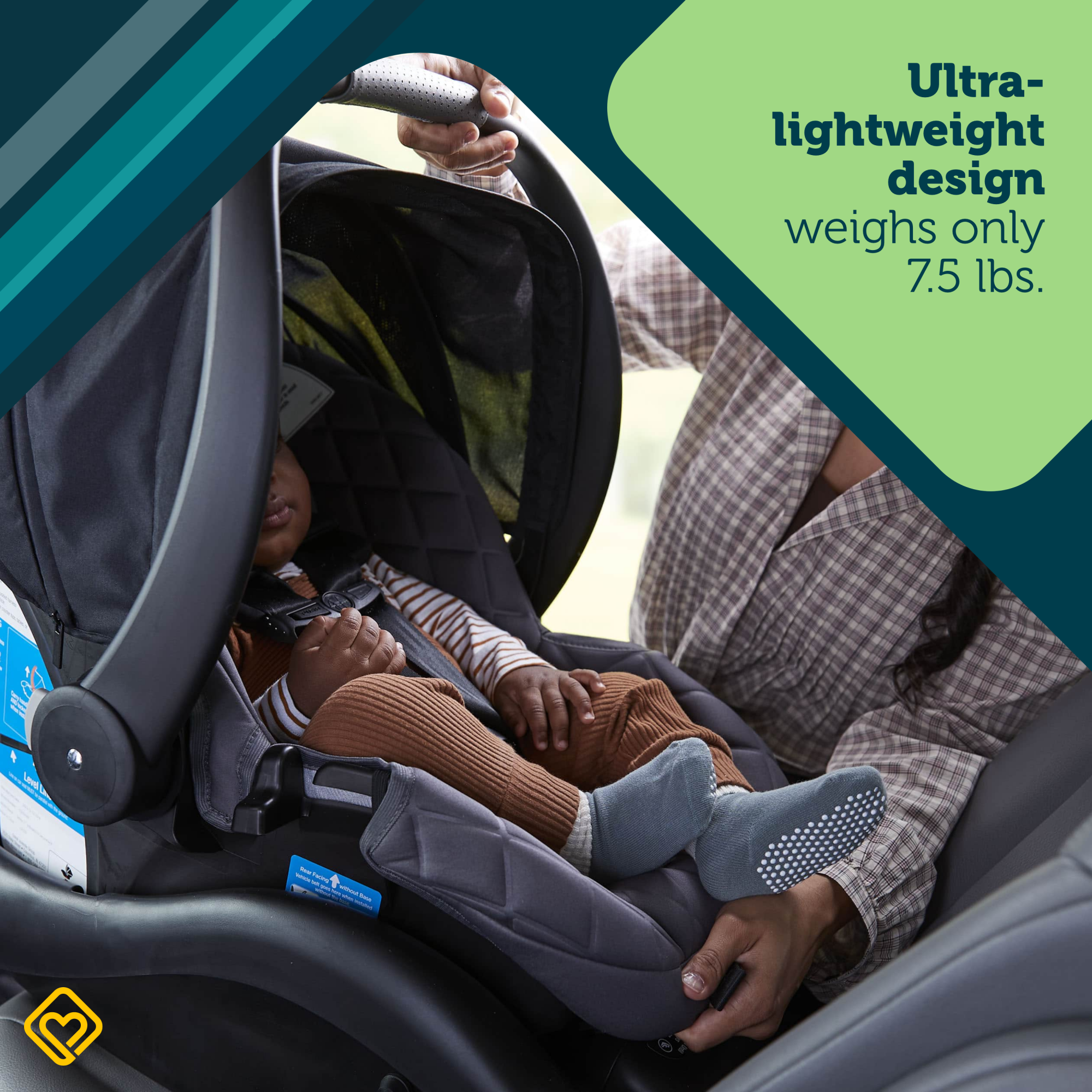 onBoard™ Insta-LATCH™ DLX Infant Car Seat - Seats children from 4-30 lbs. (and less than 32")