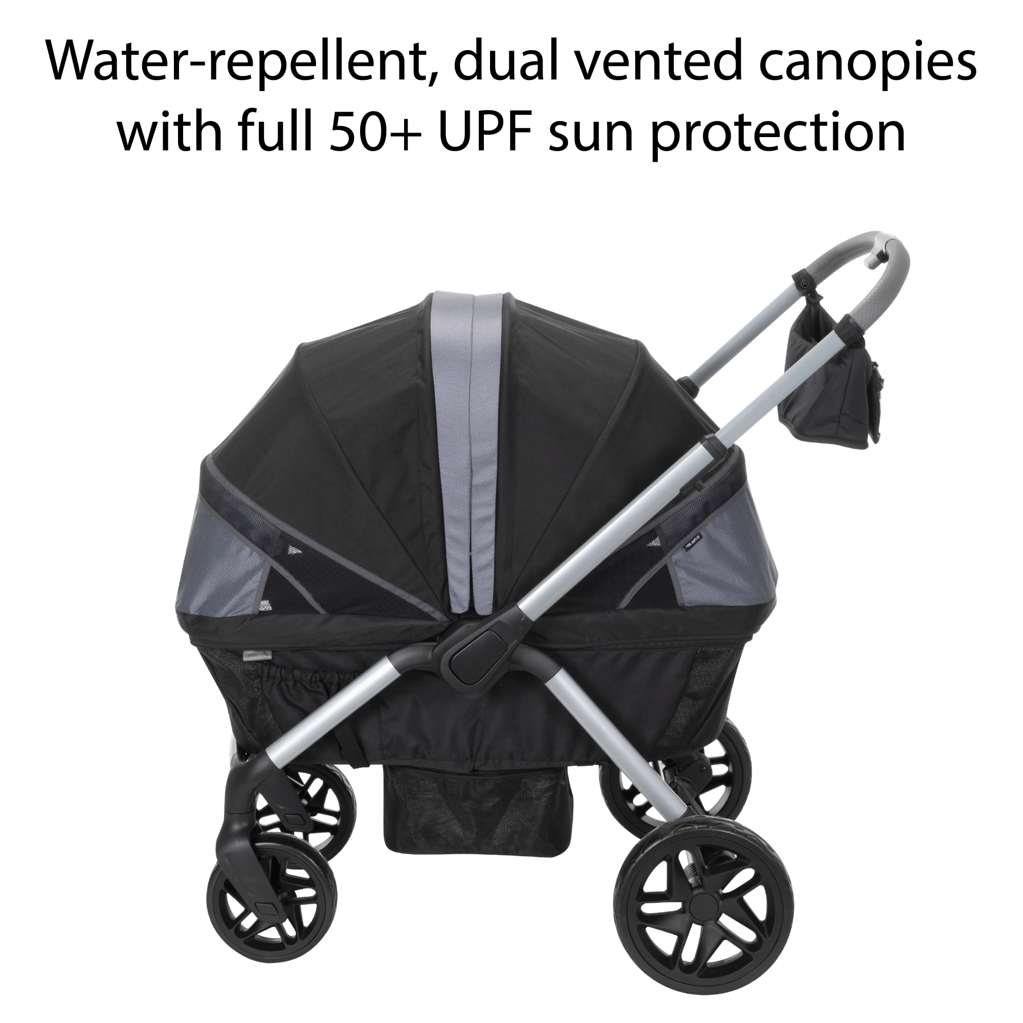Summit Wagon Stroller - holds an additional 10 lbs. of storage for a maximum weight of 120 lbs.