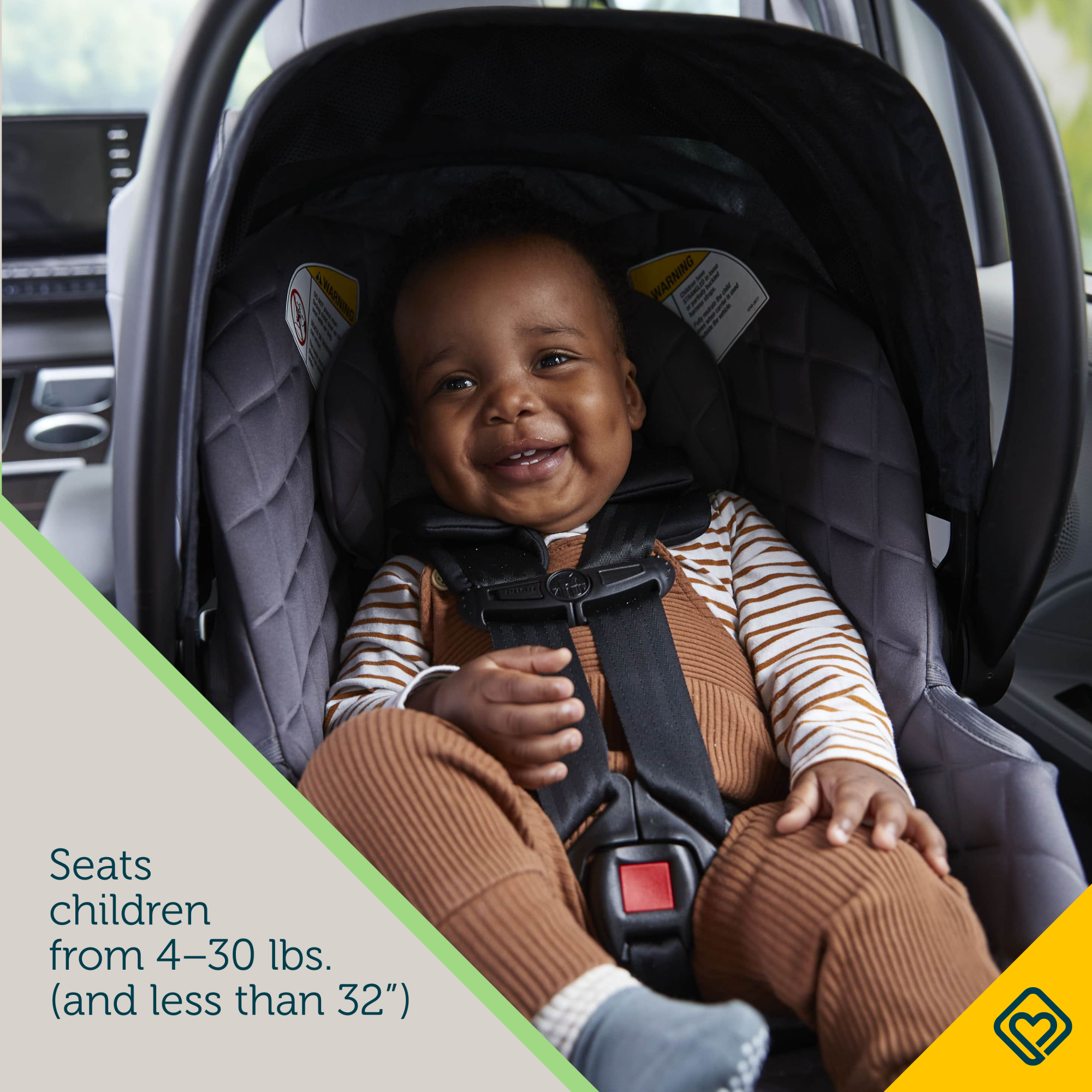 onBoard™ Insta-LATCH™ DLX Infant Car Seat - Seats children from 4-30 lbs. (and less than 32")