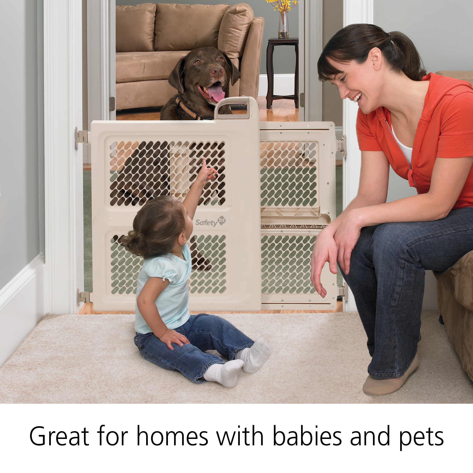 Lift, Lock & Swing Dual-Mode Gate - great for homes with babies and pets