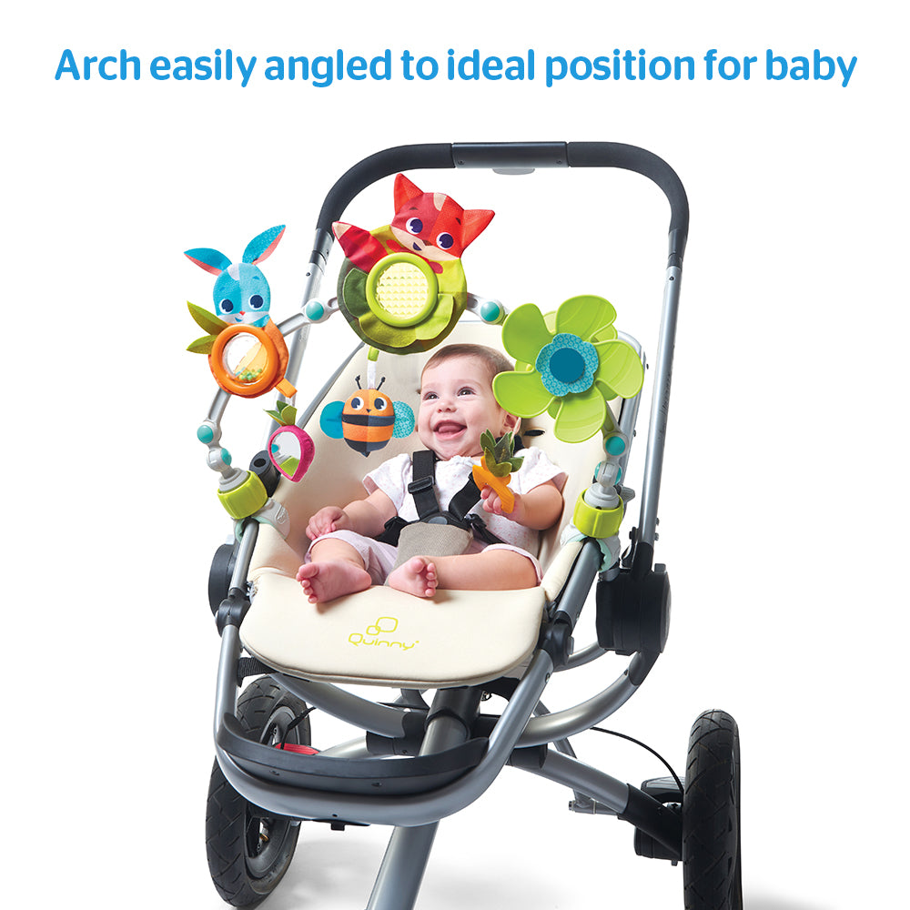 Meadow Days™ Stroller Arch - arch easily angled to ideal position for baby