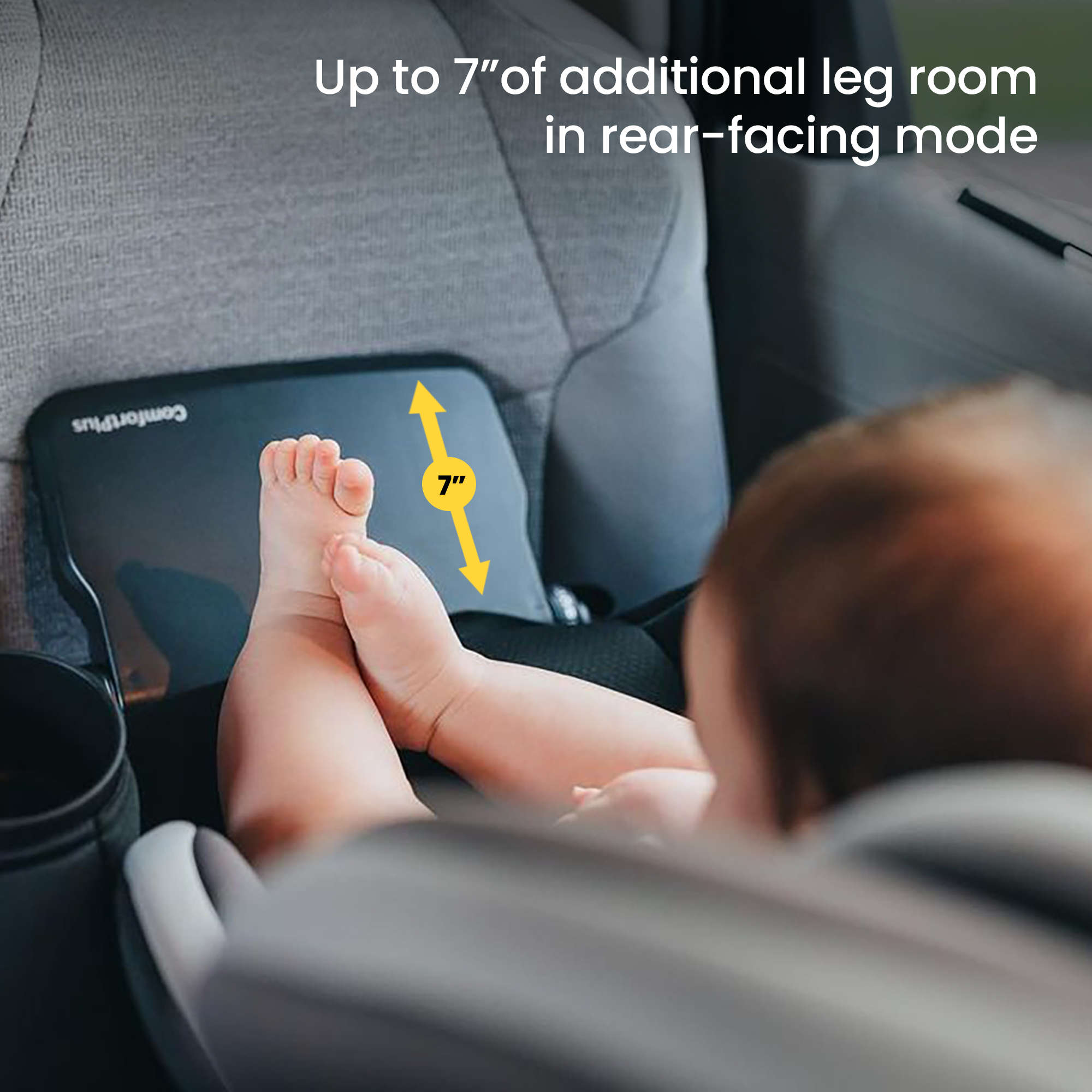 Grow & Go Extend 'n Ride - up to 7" of additional leg room in rear-facing mode