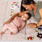 Tiny Love Boho Chic Super Mat - mom smiling at baby on mat
