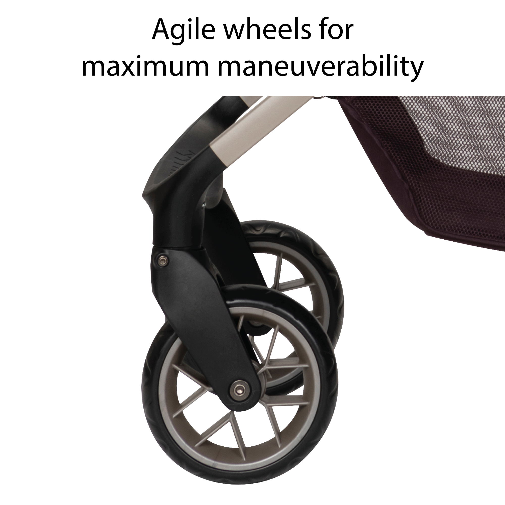 Deluxe Grow and Go™ Flex 8-in-1 Travel System - agile wheels for maximum maneuverability