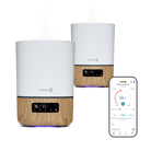 Smart Humidifier - two pack - with image of phone app