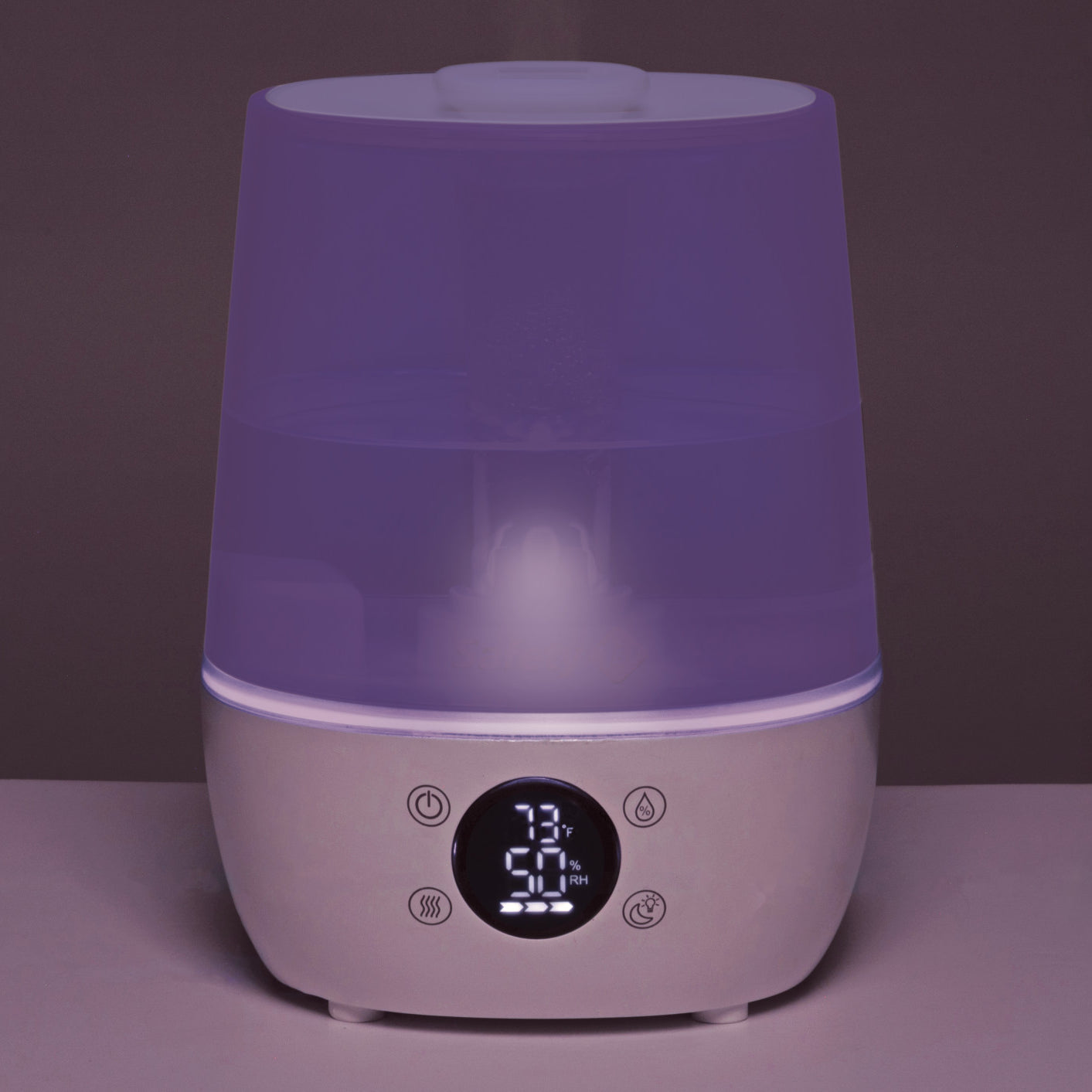 Humid Control Filter Free Humidifier - purple nightlight