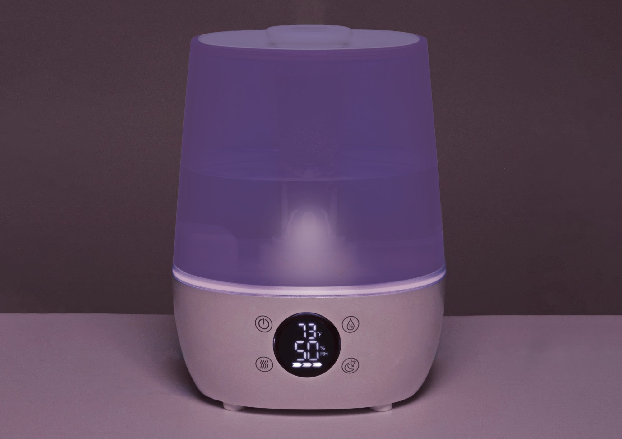 Humid Control Filter Free Humidifier - purple nightlight