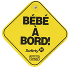 Foam Baby on Board Sign (French) - Yellow