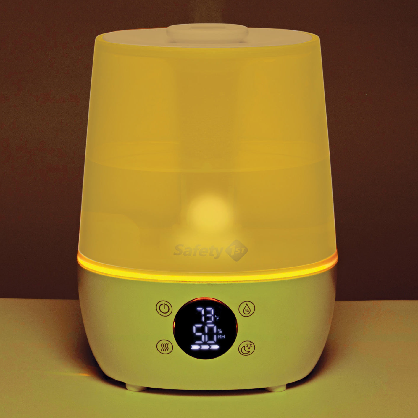 Humid Control Filter Free Humidifier - yellow nightlight