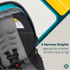 OnBoard LT Infant Car Seat - 4 harness heights spaced for a better fit from tiny to tall