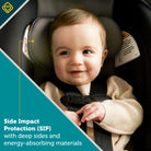 OnBoard LT Infant Car Seat - side impact protection (SIP) with deep sides and energy-absorbing materials