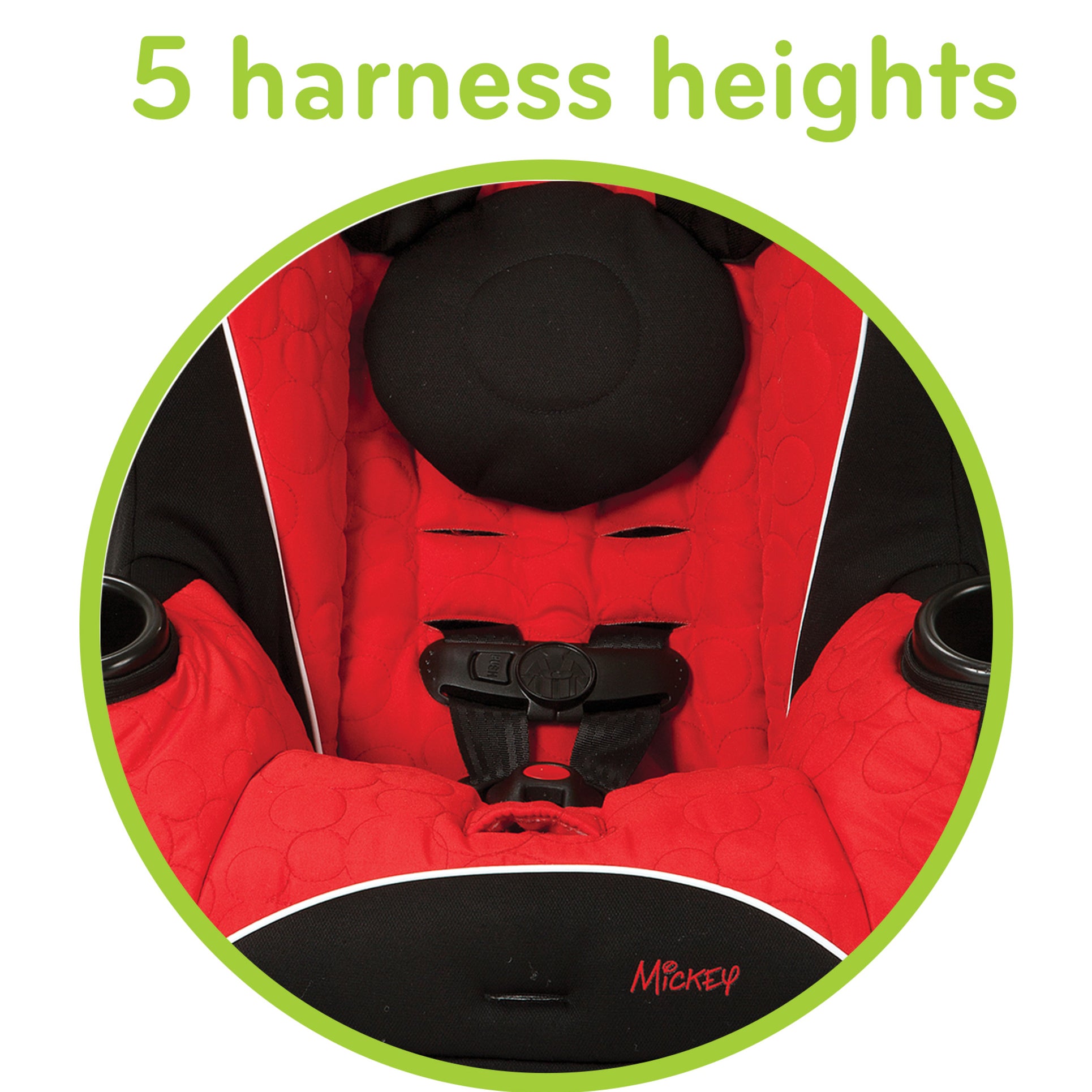 Disney Baby Onlook 2-in-1 Convertible Car Seat - 5 harness heights