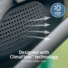 Peri™ 180 Rotating Infant Car Seat - designed with ClimaFlow technology to keep baby cool