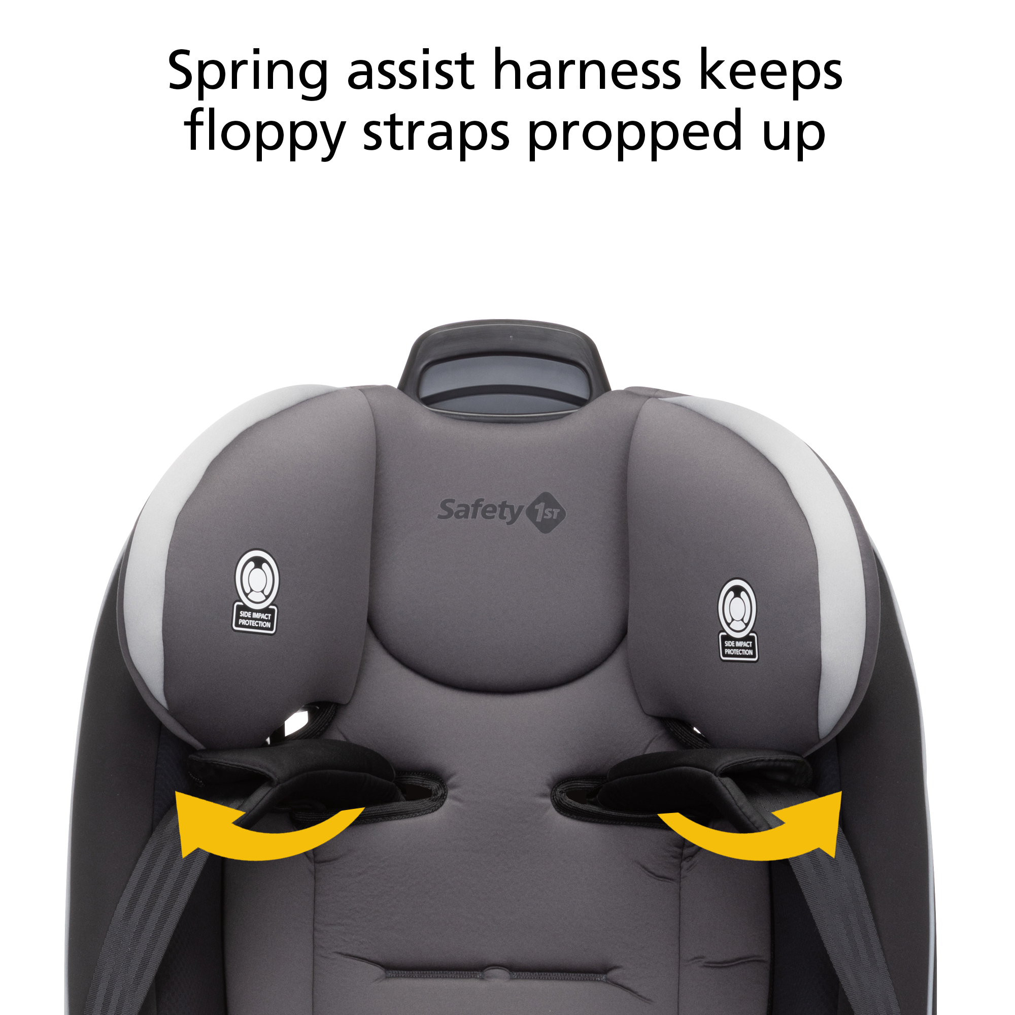Grow and Go™ Extend 'n Ride LX - Spring assist harness keeps floppy straps propped up