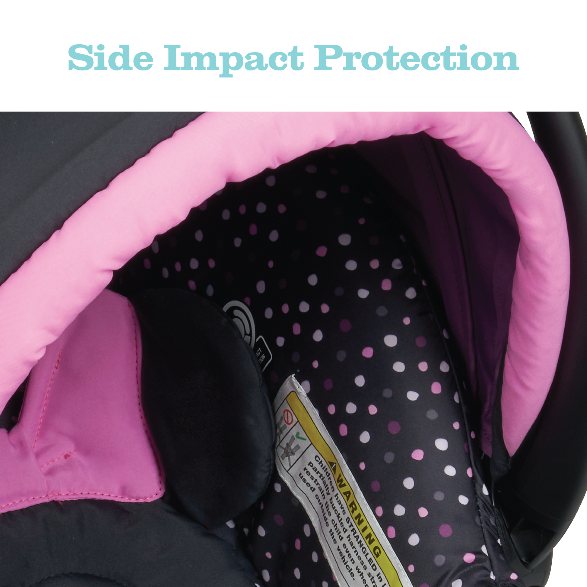 Disney Baby Disney Simple Fold™ LX Travel System - Minnie Dot Party - side impact protection