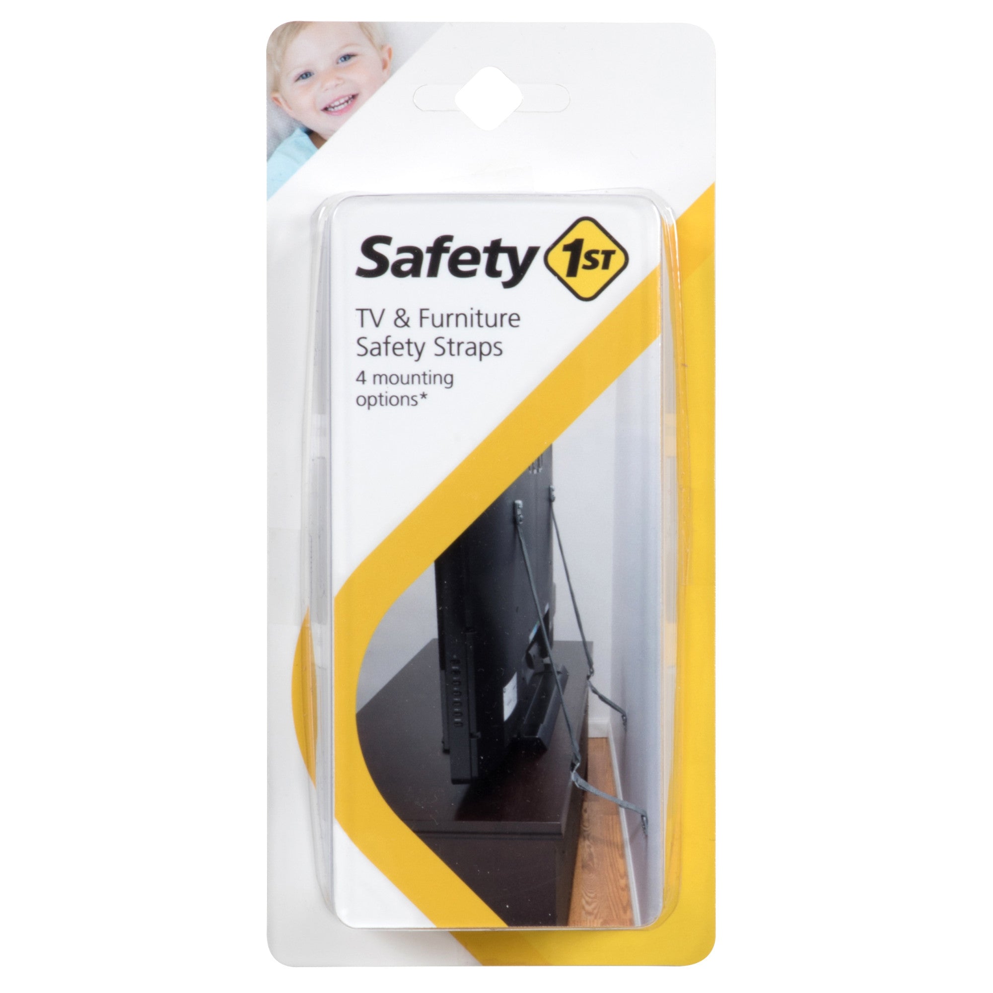 Safety 1st TV & Furniture Safety Straps Black