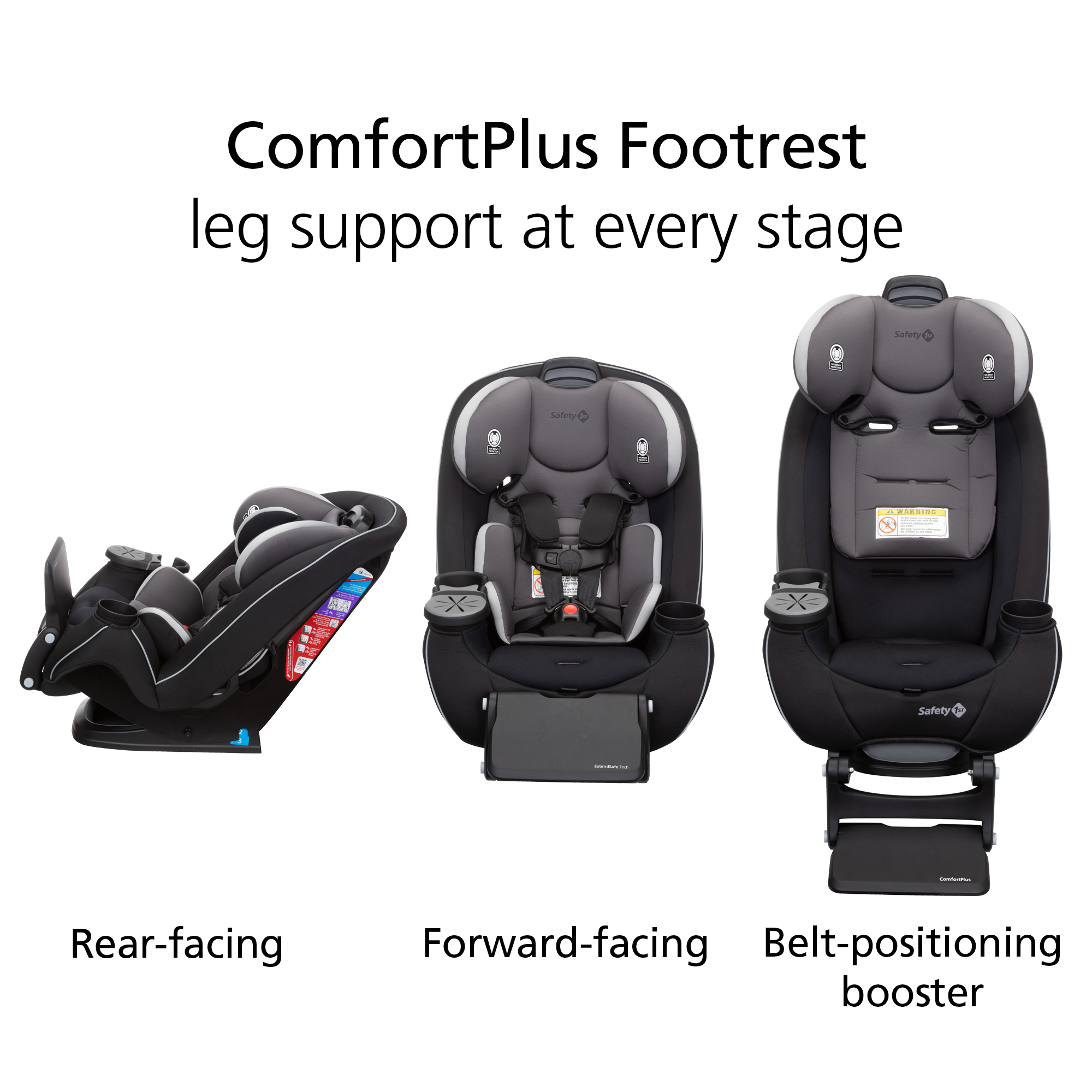 Grow & Go Extend 'n Ride - ComfortPlus Footrest leg support at every stage