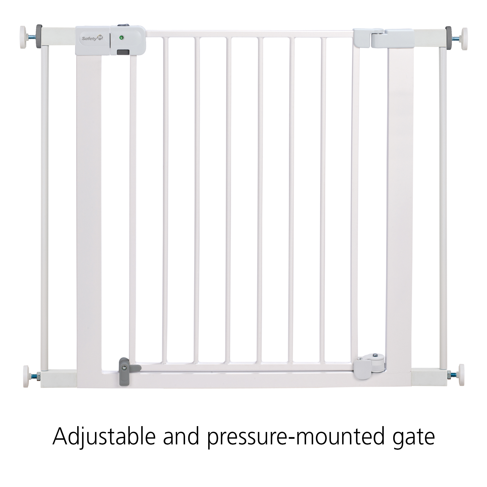Adjustable and pressure-mounted gate