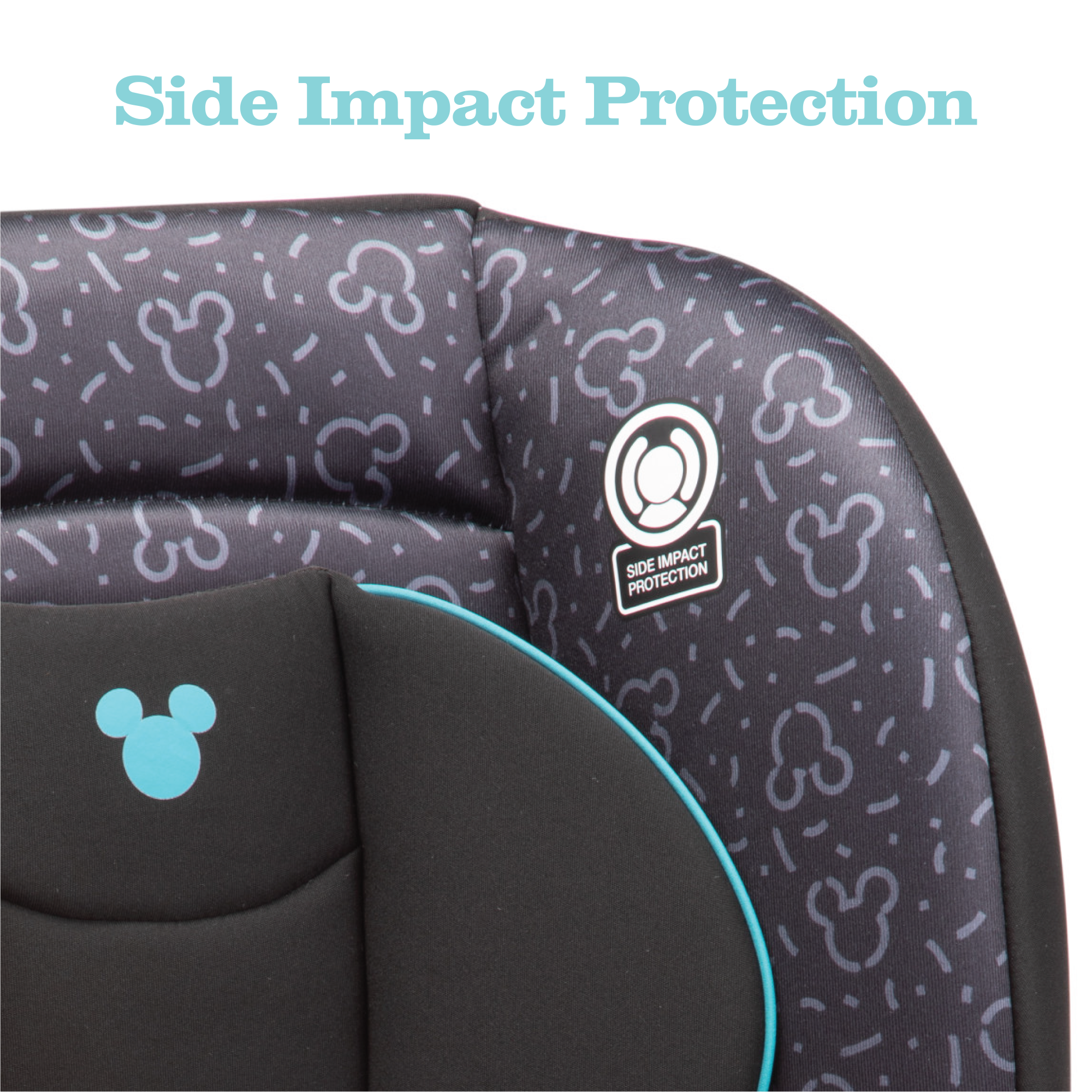 Disney Baby Jive 2-in-1 Convertible Car Seat - side impact protection