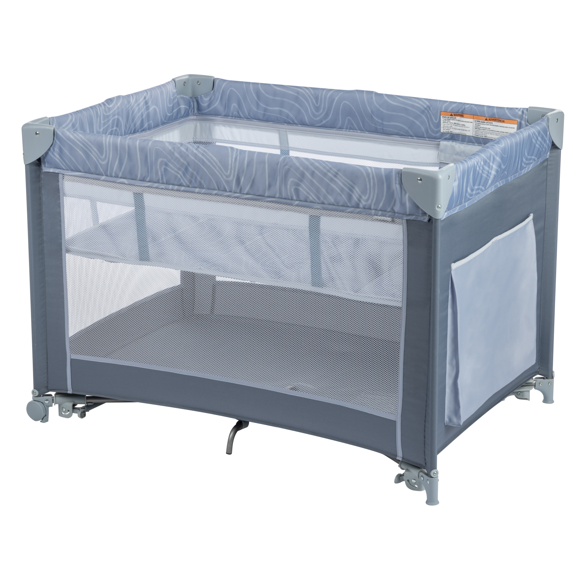 Cosco Kids™ Rocking Bassinet with Play Yard - father placing toddler in bassinet