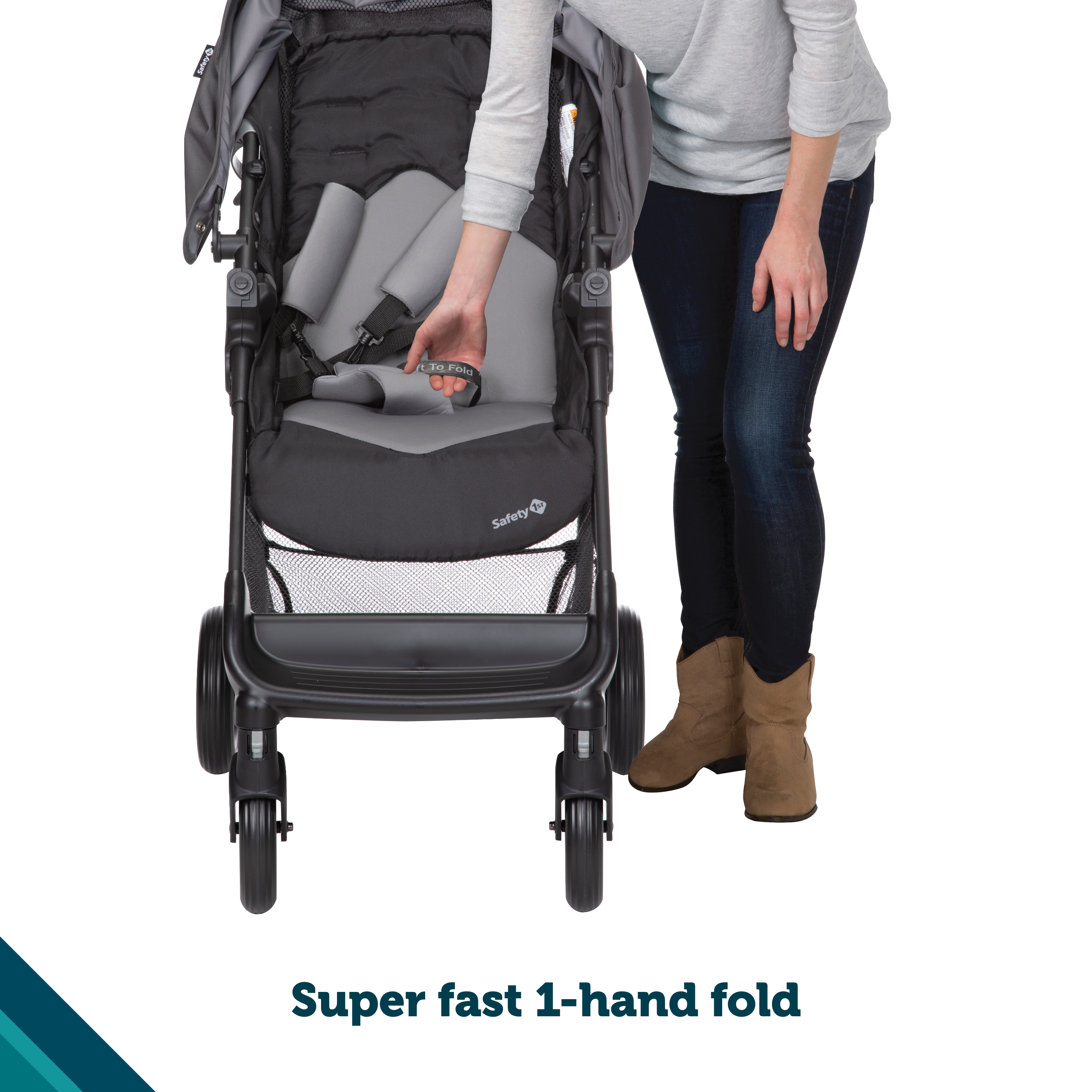 Smooth Ride Travel System - super fast 1-hand fold
