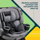 Turn and Go 360 DLX Rotating All-in-One Convertible Car Seat - seat pad is machine-washable and dryer-safe for easy clean-up