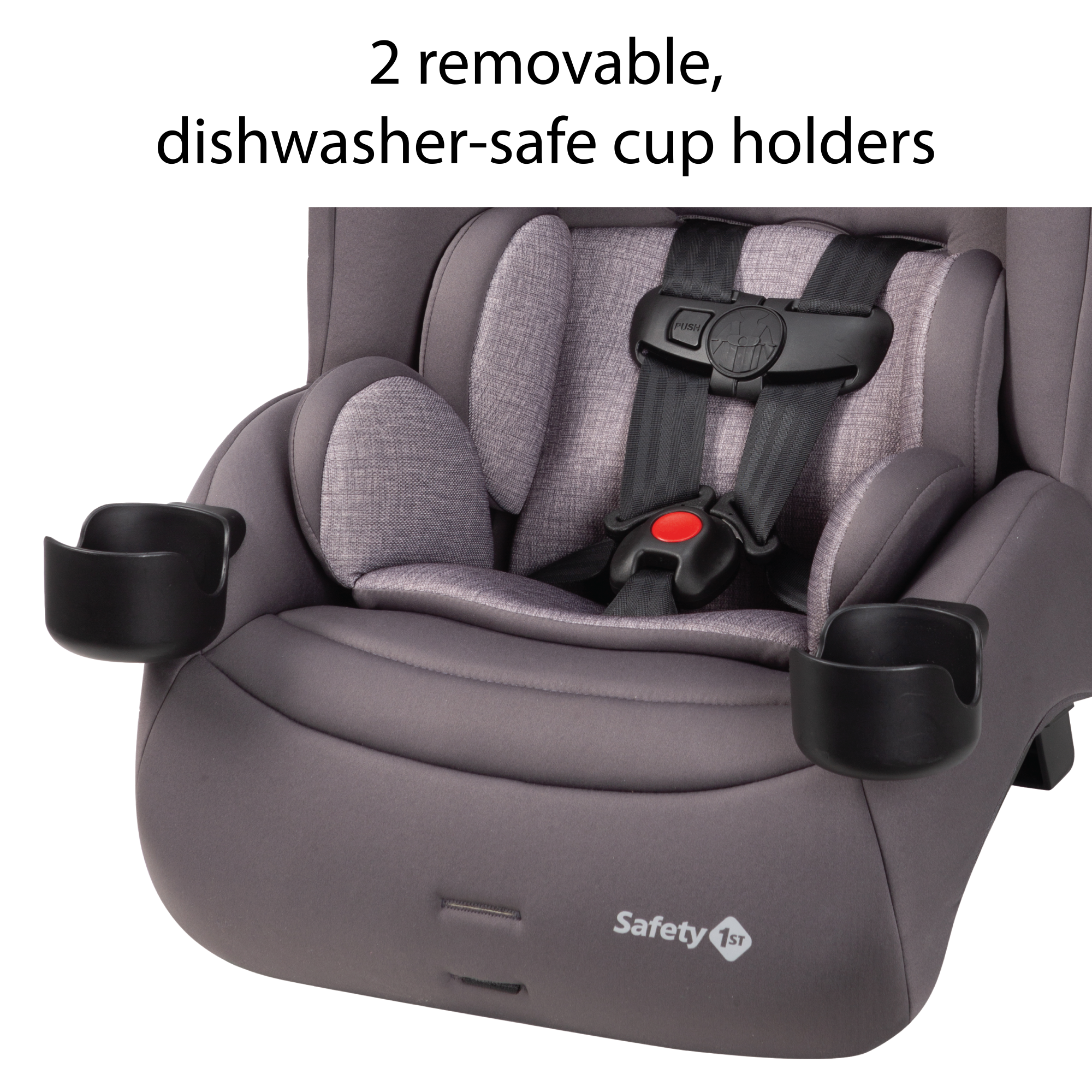 Jive 2-in-1 Convertible Car Seat - 2 removable, dishwasher-safe cup holders