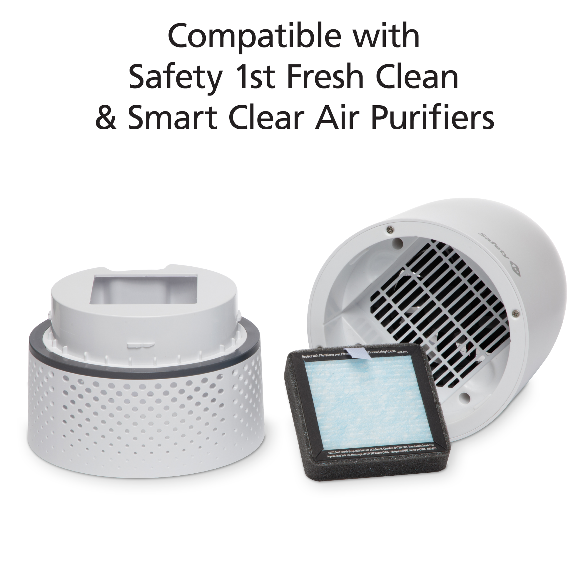 True HEPA Air Purifier Replacement Filter - compatible with Safety 1st fresh clean & smart clear air purifiers