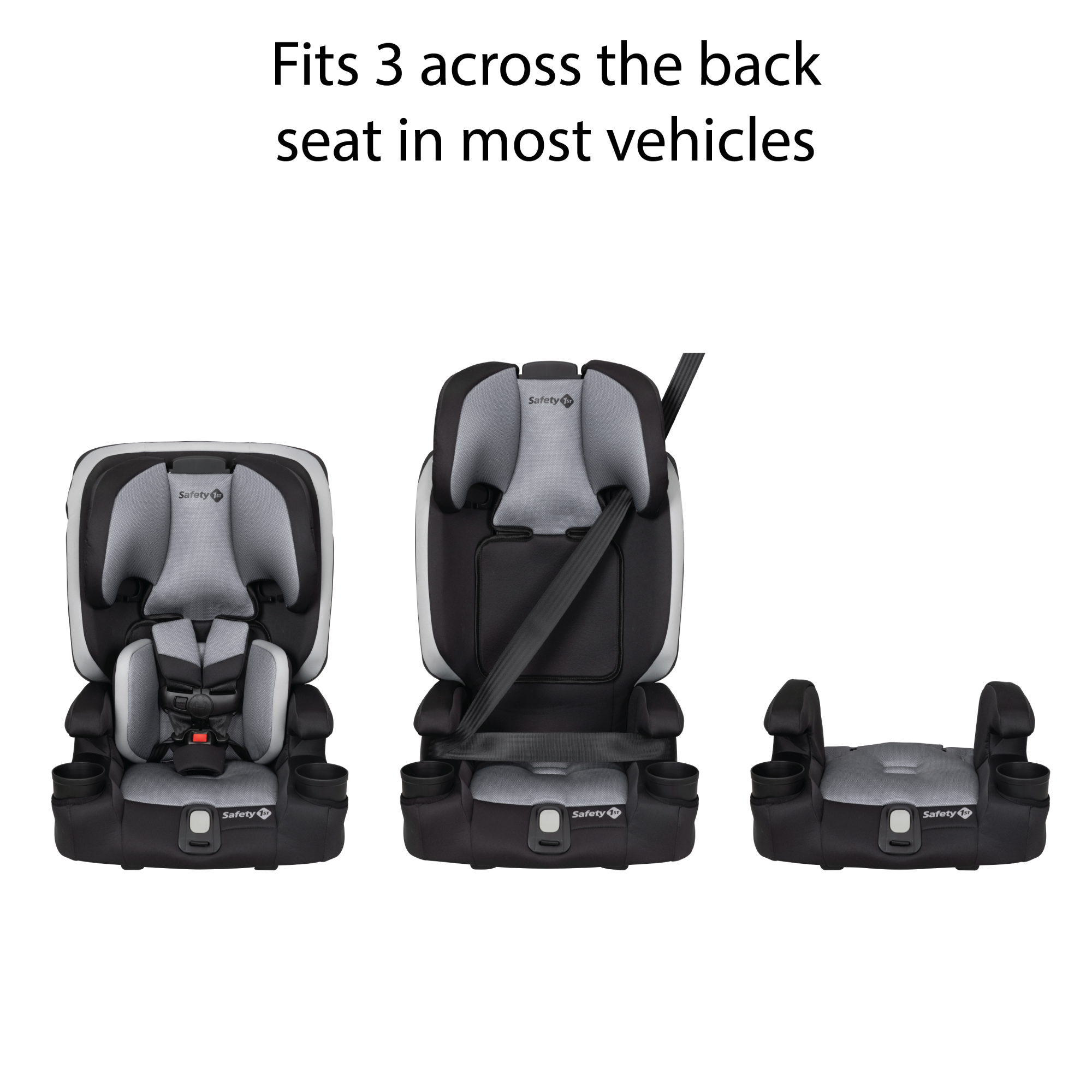 Boost-and-Go All-in-One Harness Booster Car Seat - lightweight and easy to move from car to car