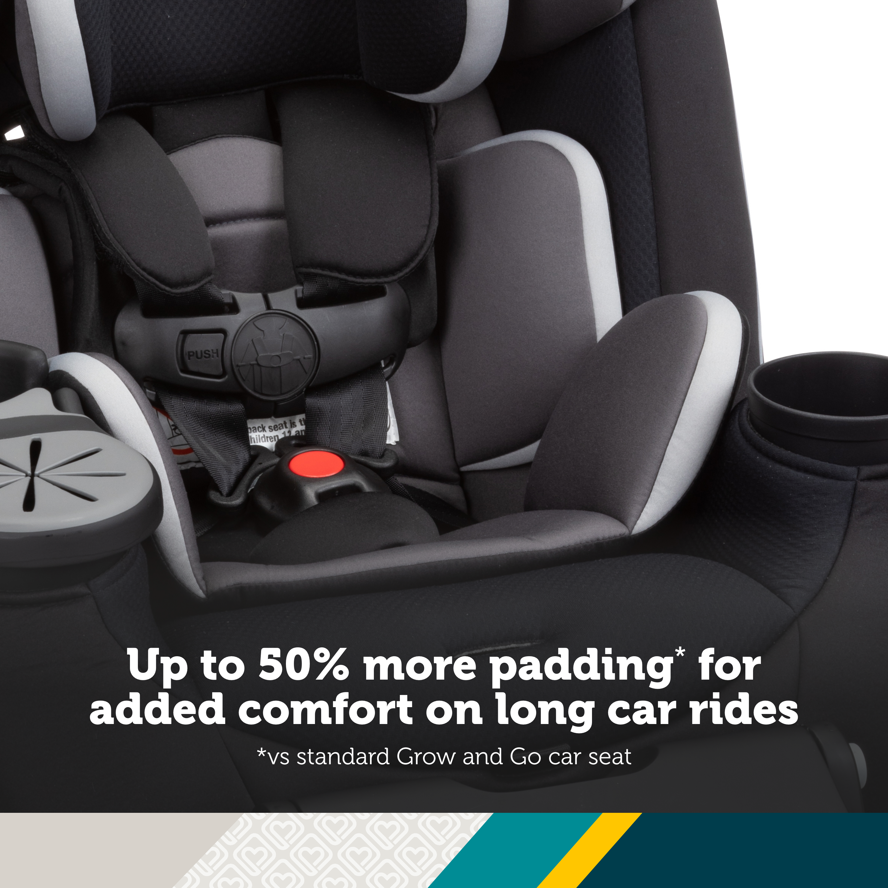 Grow and Go™ Extend 'n Ride LX All-in-One Convertible Car Seat - up to 50% more padding (vs standard Grow and Go car seat) for added comfort on long car rides