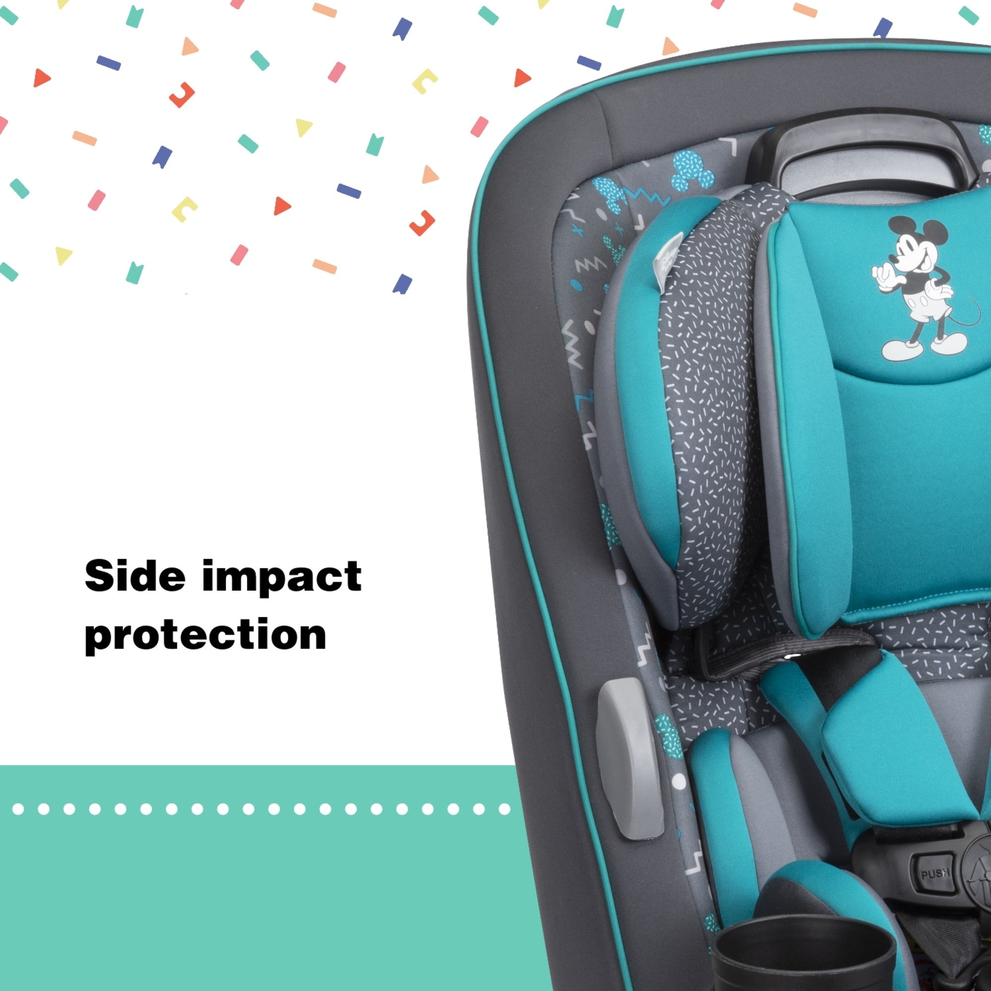 Disney Baby Grow and Go™ All-in-One Convertible Car Seat - side impact protection