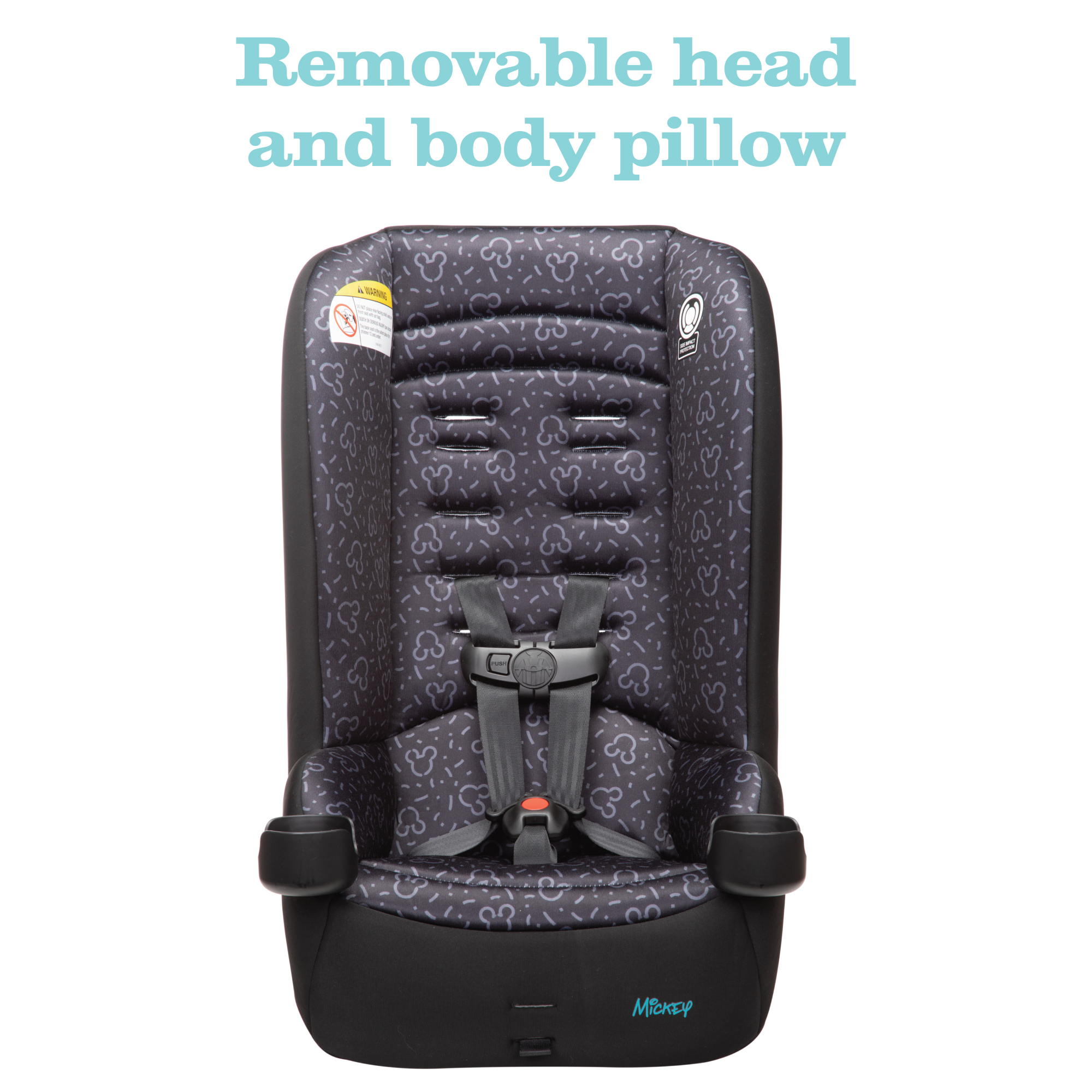 Disney Baby Jive 2-in-1 Convertible Car Seat - removable head and body pillow
