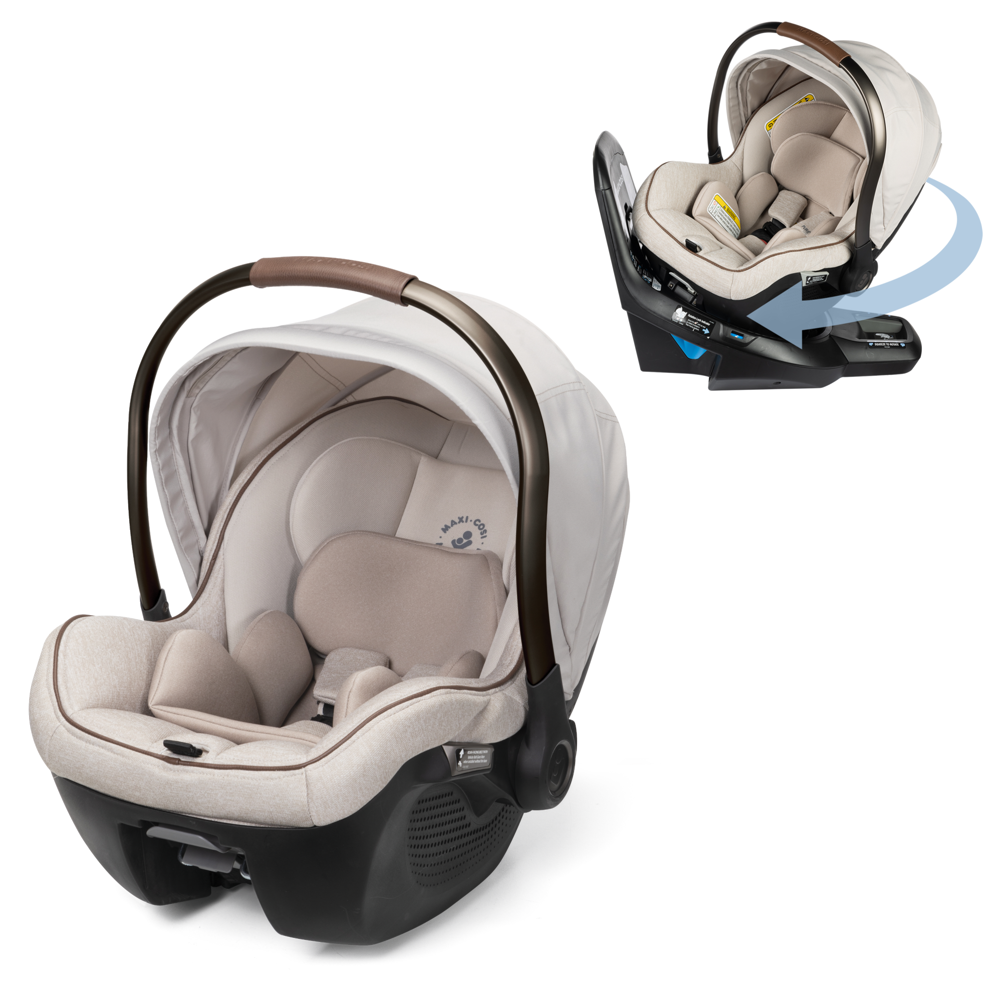 Peri™ 180° Rotating Infant Car Seat - Desert Wonder