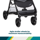 Smooth Ride Travel System - agile stroller wheels for maximum maneuverability