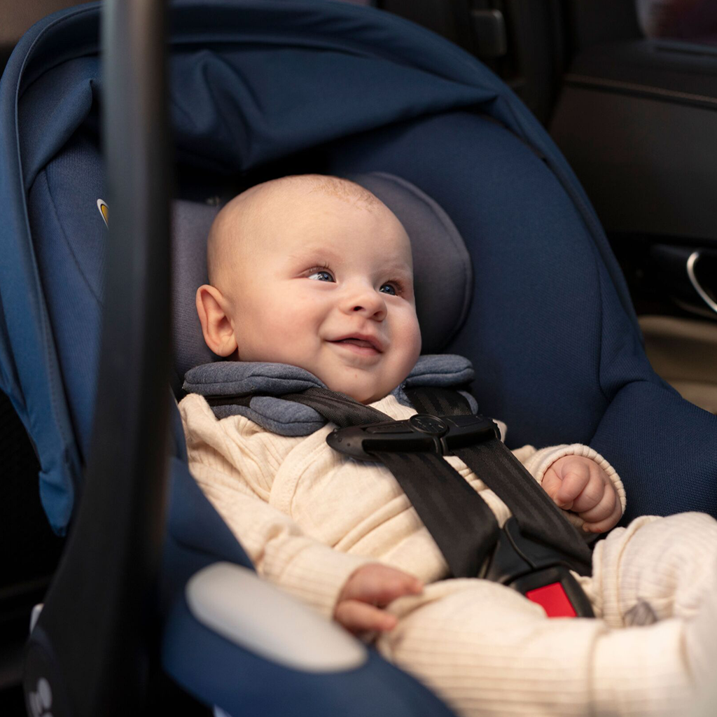 baby comfortable in car seat