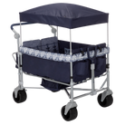 Summit Quad Wagon Stroller - Navy Ink - 45 degree angle view